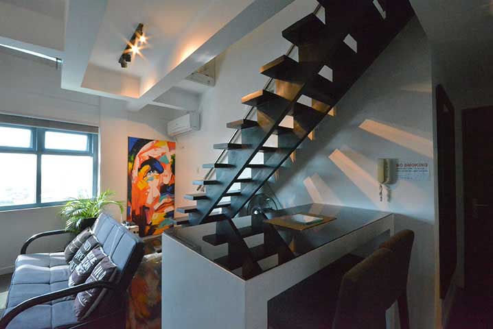 1BR Loft-type Condo for Rent in Eton Parkview, Legaspi Village, Makati